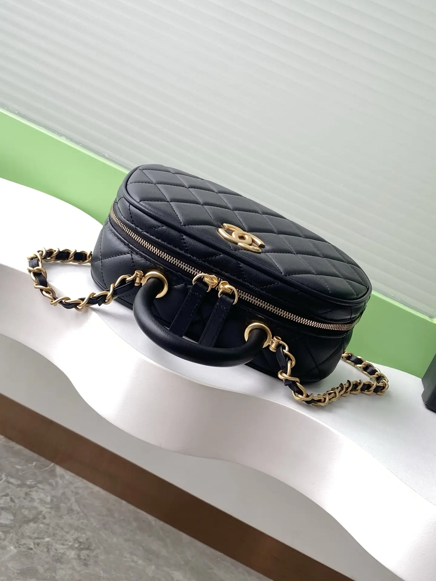 Chanel Mini Bowling Bag AS5572 Black