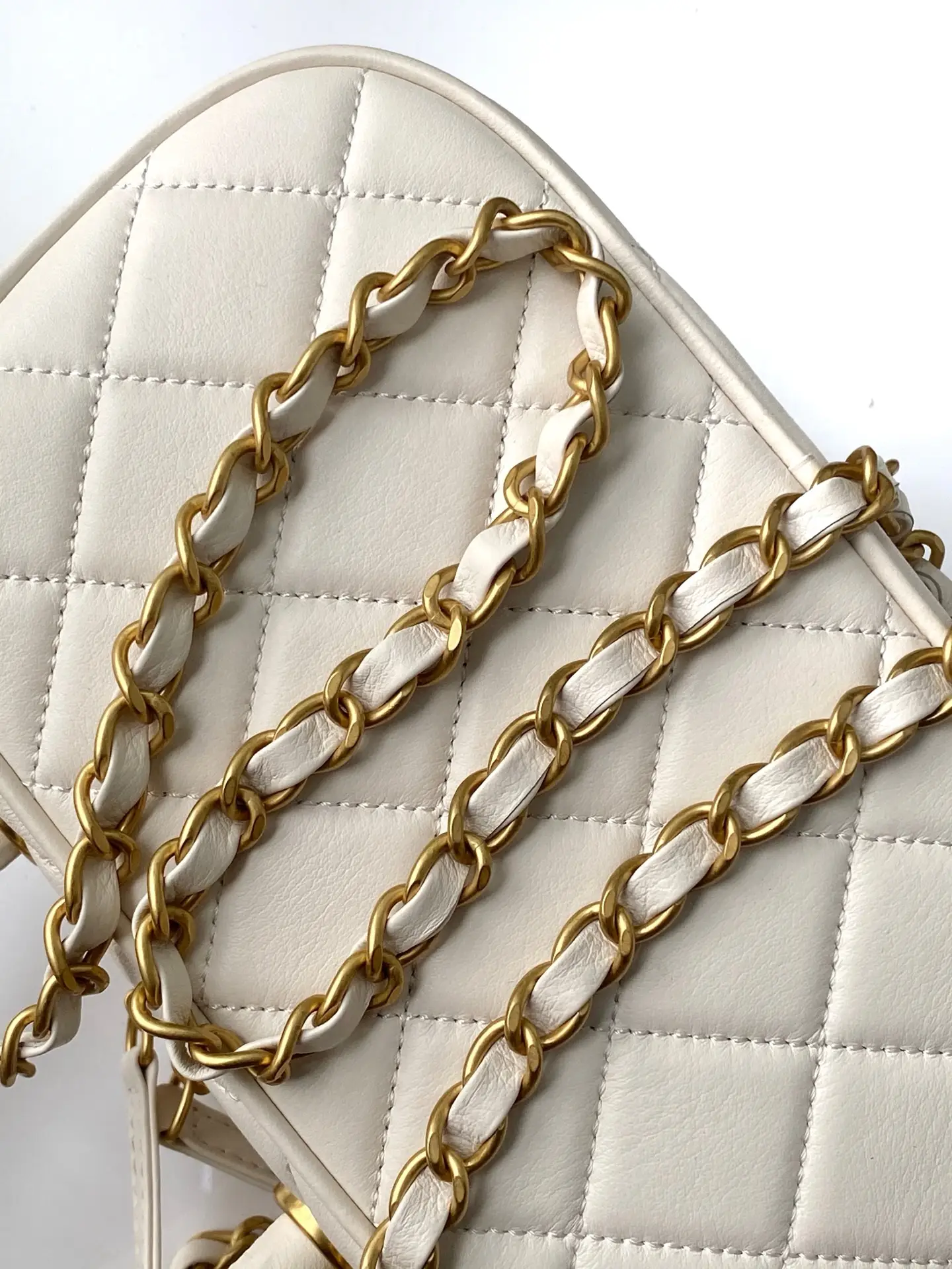 Chanel Mini Bowling Bag AS5572 White