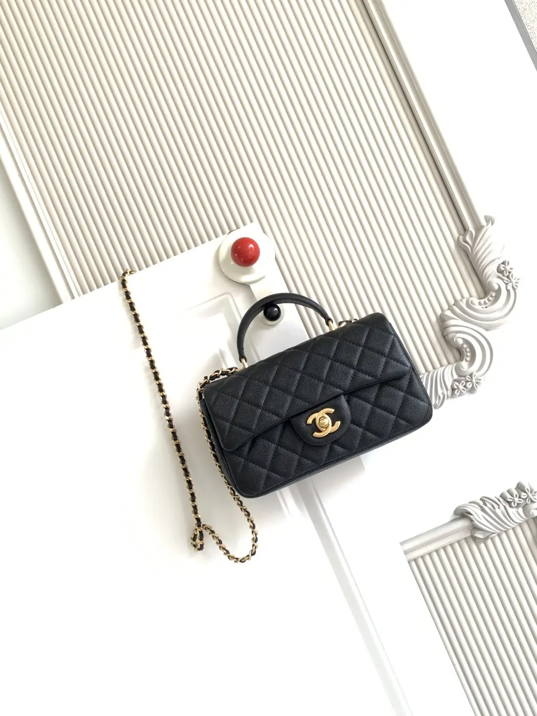 Chanel Mini CF Handle Bag AS2431 Black