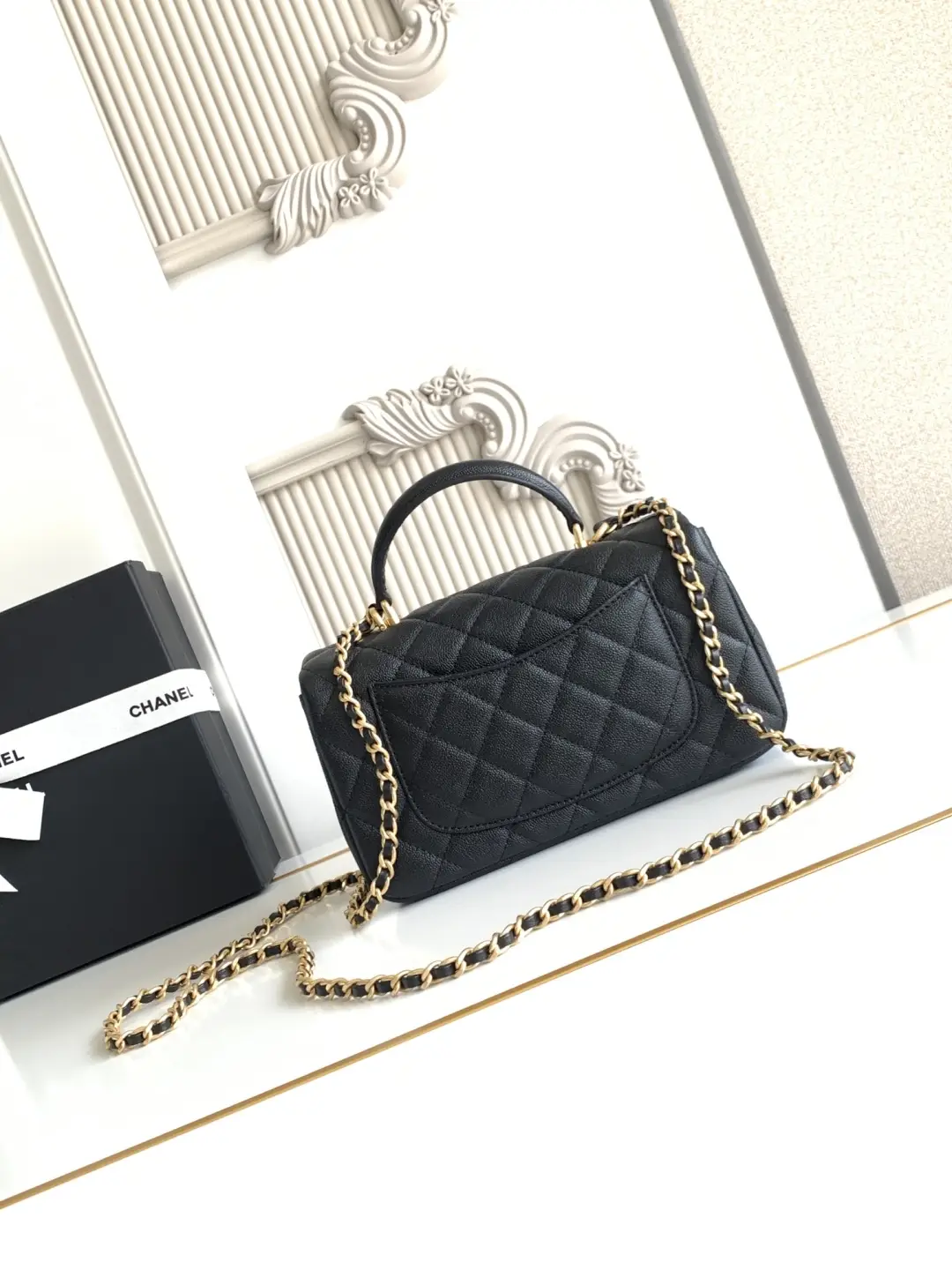 Chanel Mini CF Handle Bag AS2431 Black