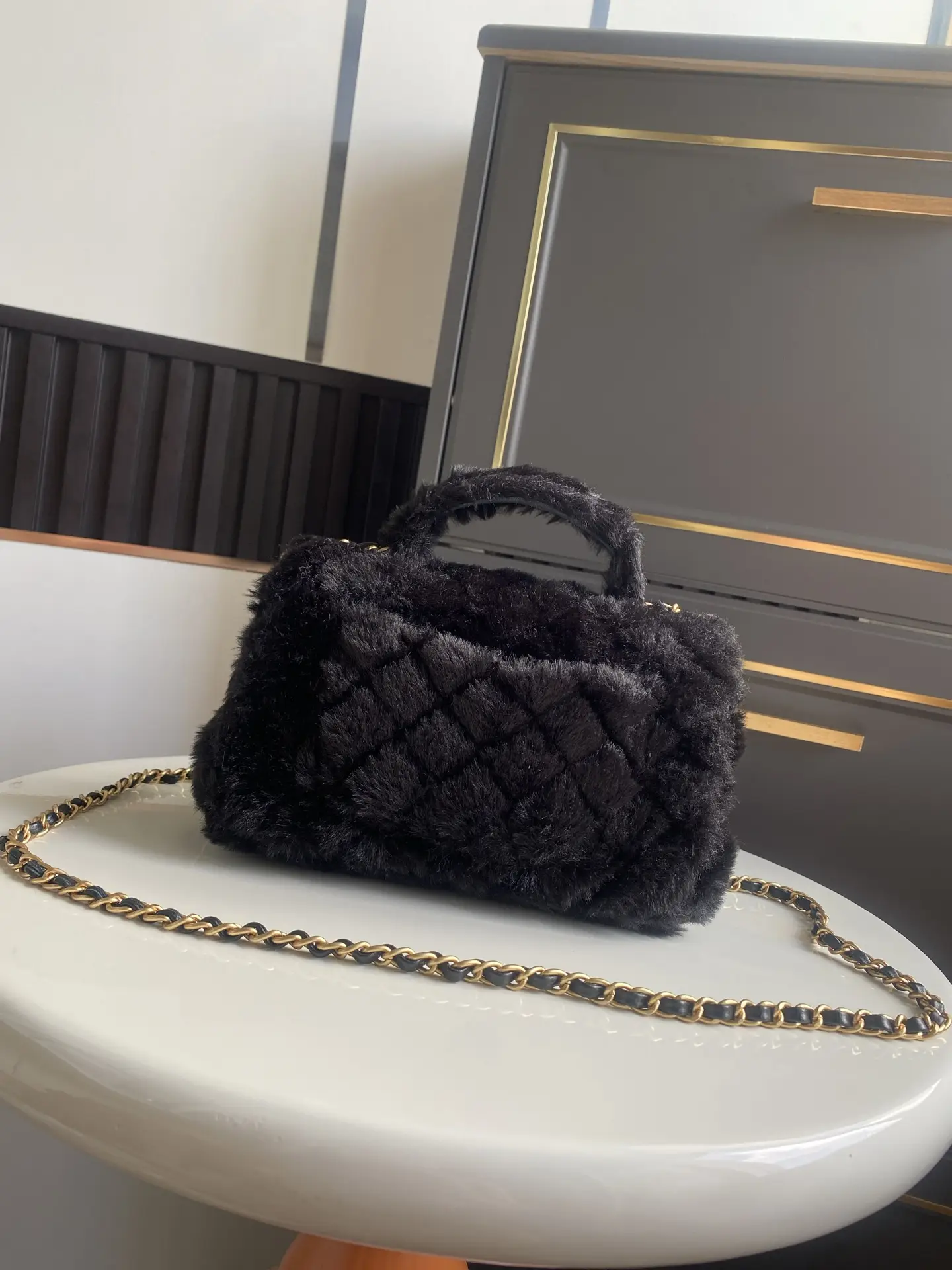 Chanel Mini CF Handle Bag AS2431 Black