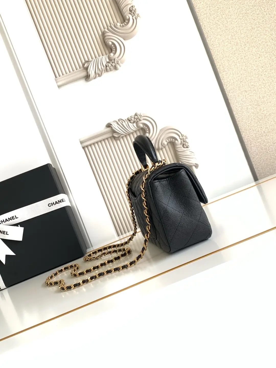 Chanel Mini CF Handle Bag AS2431 Black