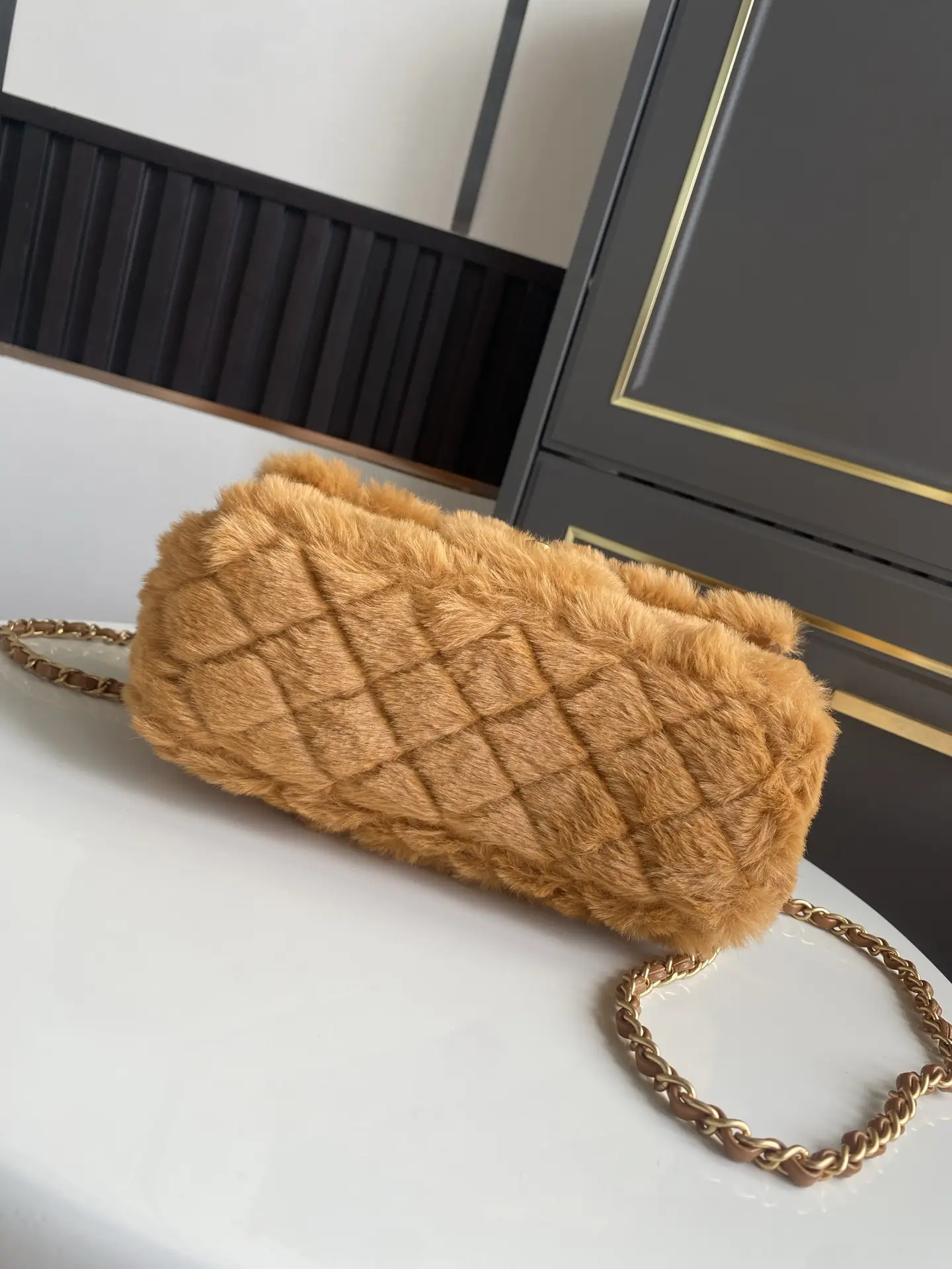 Chanel Mini CF Handle Bag AS2431 Caramel