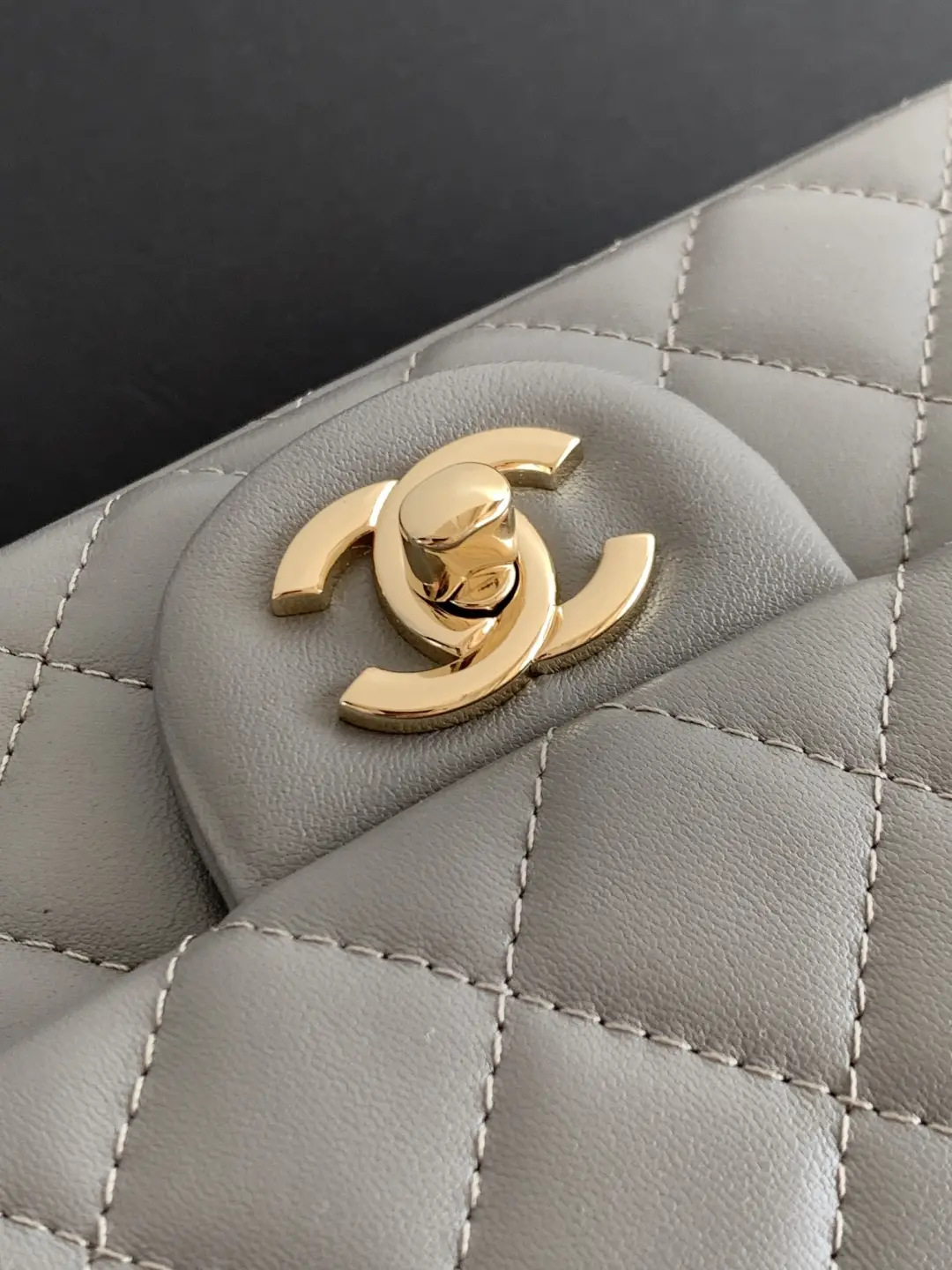 Chanel Mini CF Handle Bag AS2431 Gray