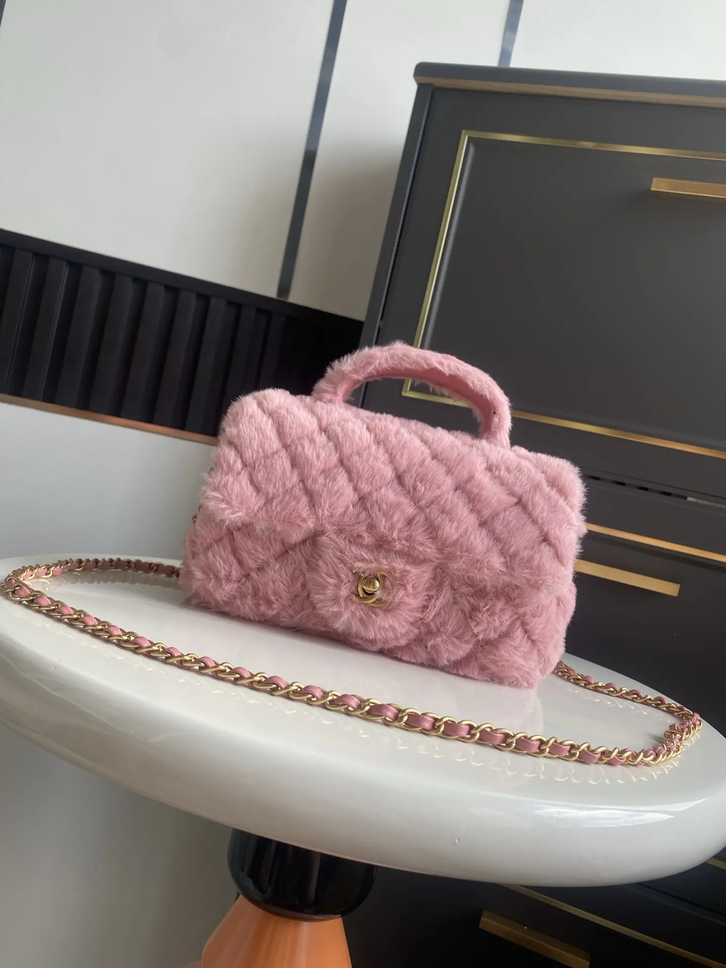 Chanel Mini CF Handle Bag AS2431 Pink