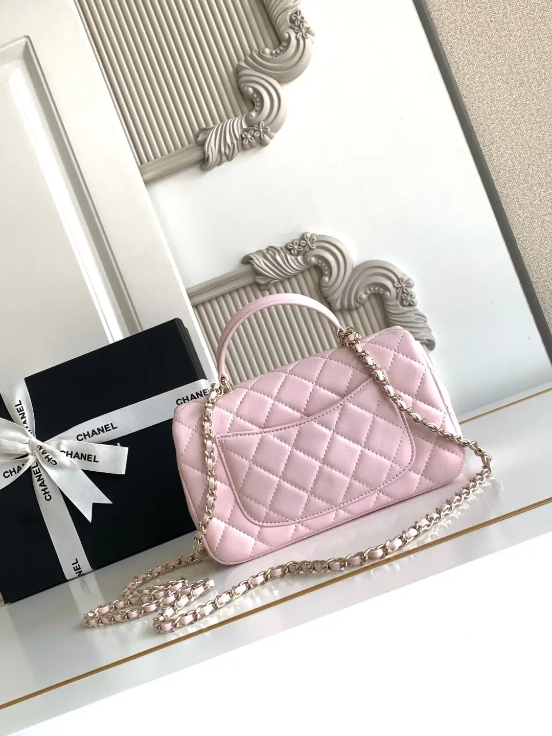 Chanel Mini CF Handle Bag AS2431 Pink