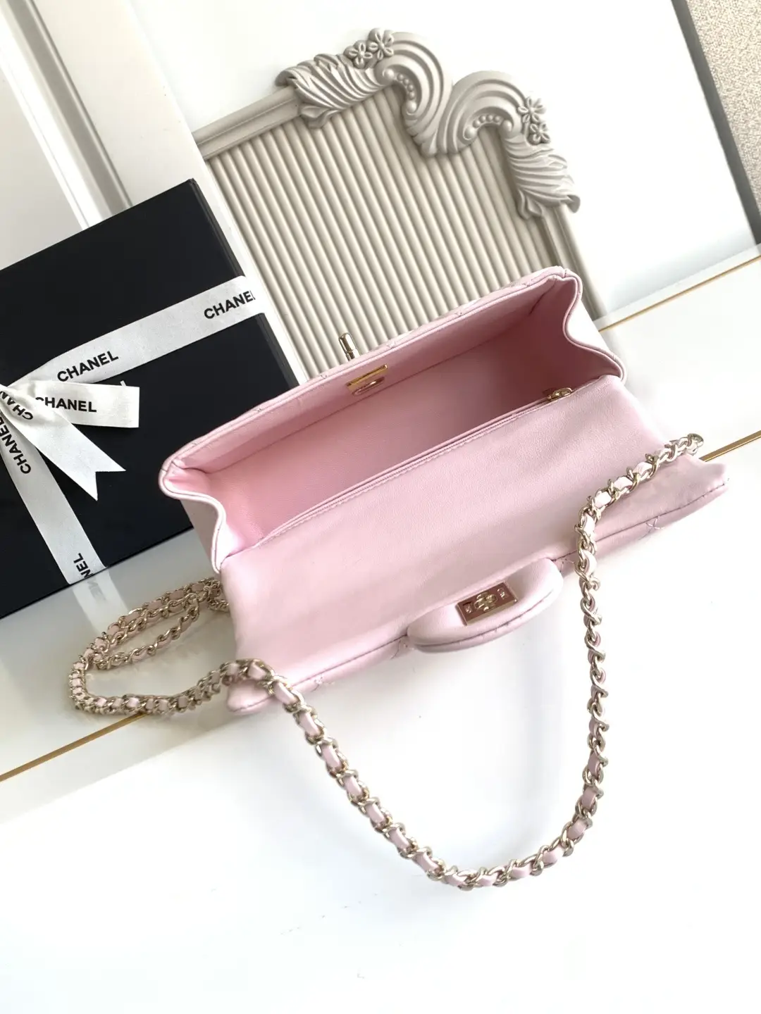 Chanel Mini CF Handle Bag AS2431 Pink