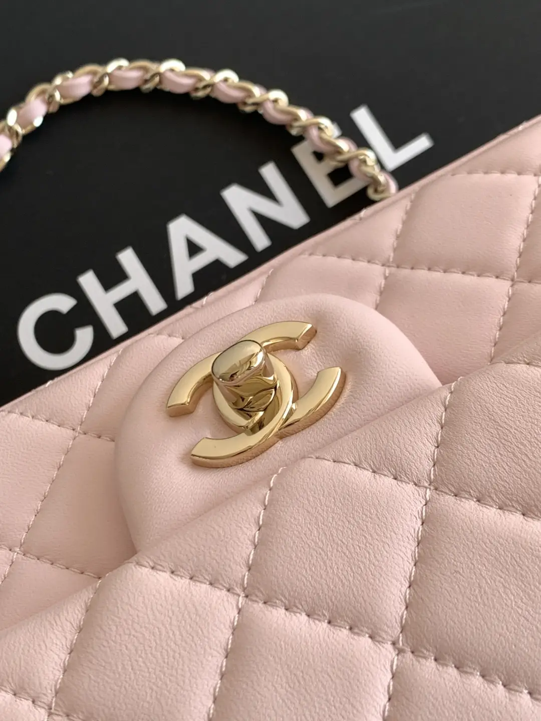 Chanel Mini CF Handle Bag AS2431 Pink