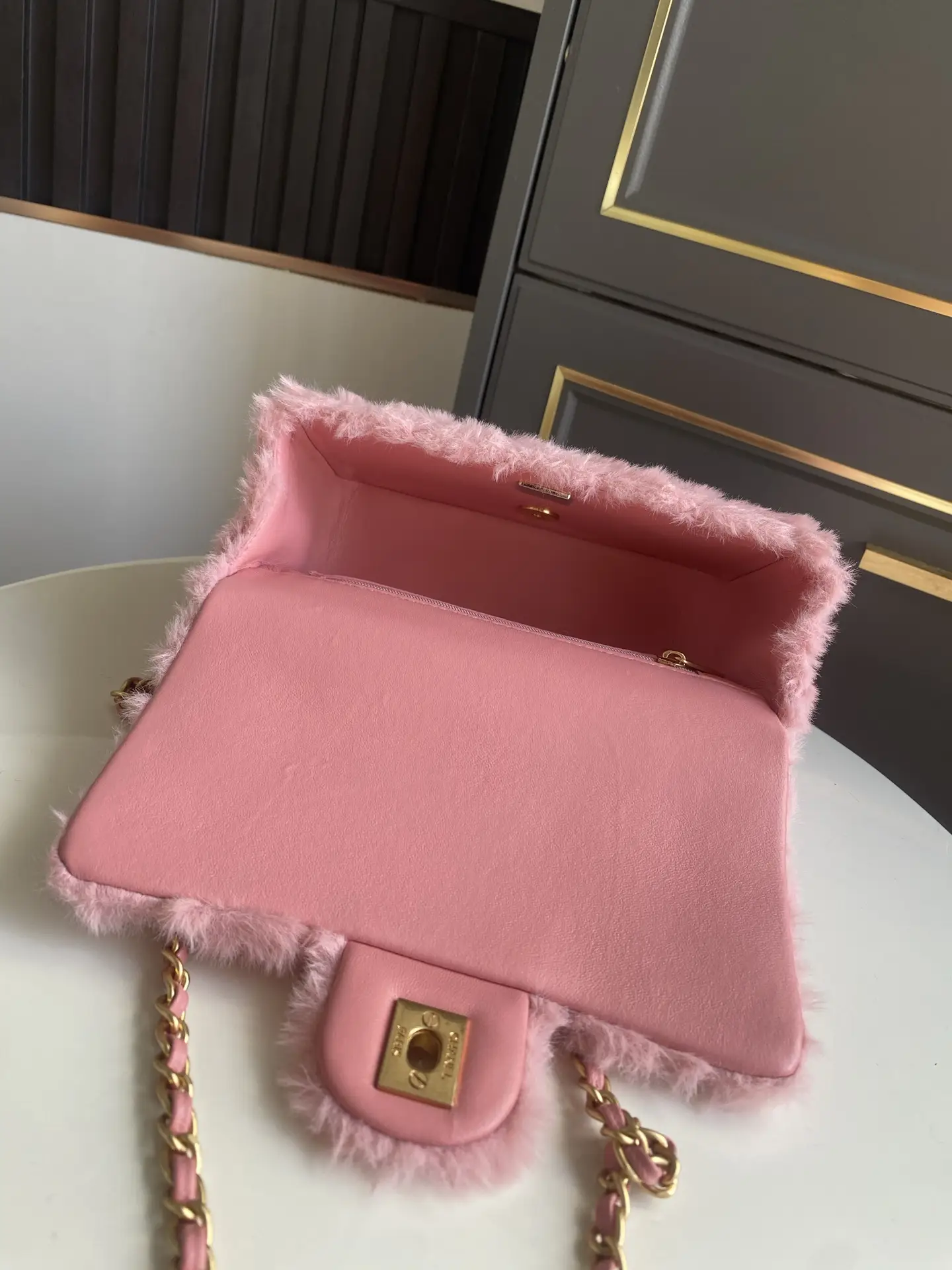 Chanel Mini CF Handle Bag AS2431 Pink