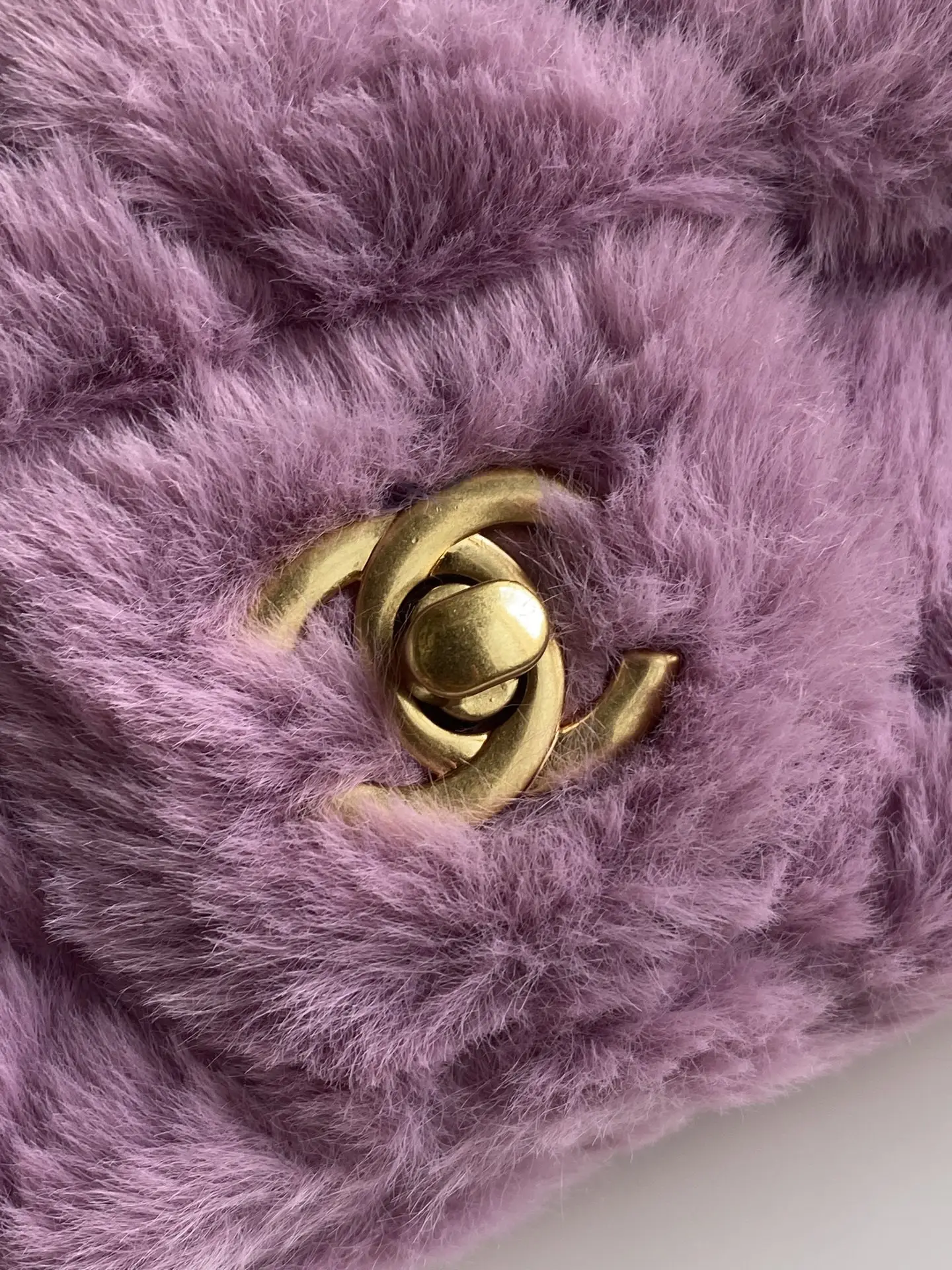 Chanel Mini CF Handle Bag AS2431 Purple