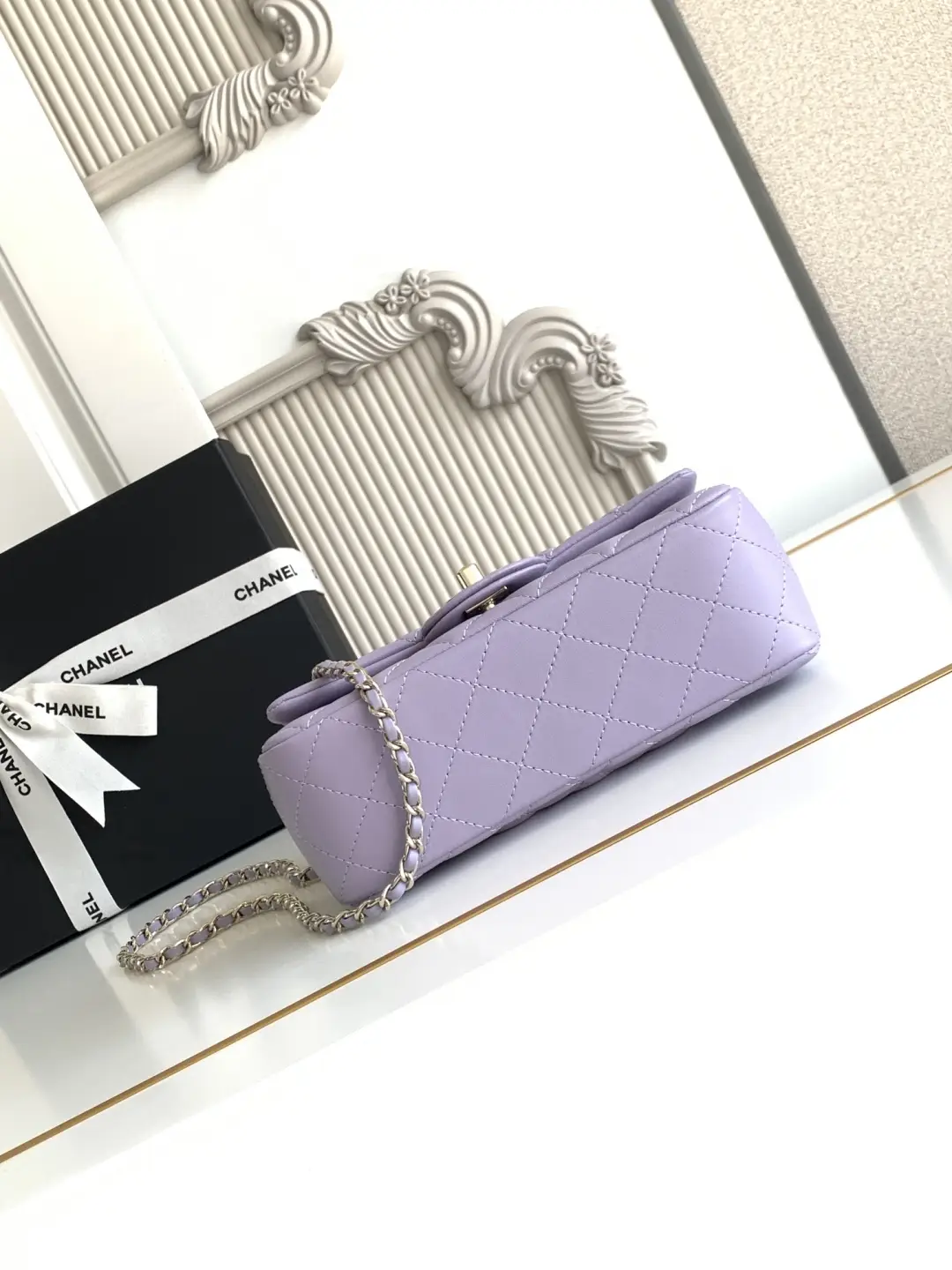Chanel Mini CF Handle Bag AS2431 Purple