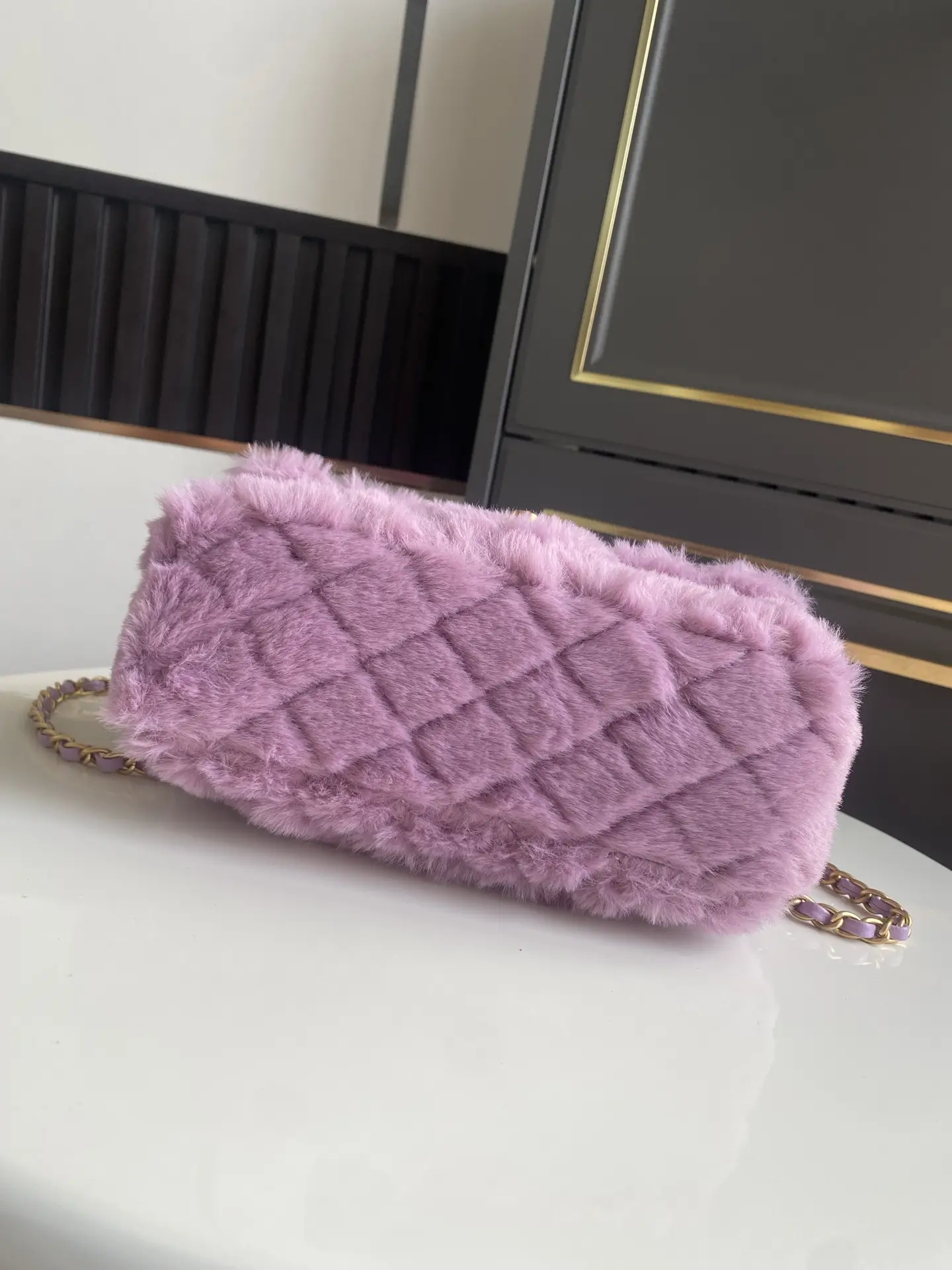 Chanel Mini CF Handle Bag AS2431 Purple