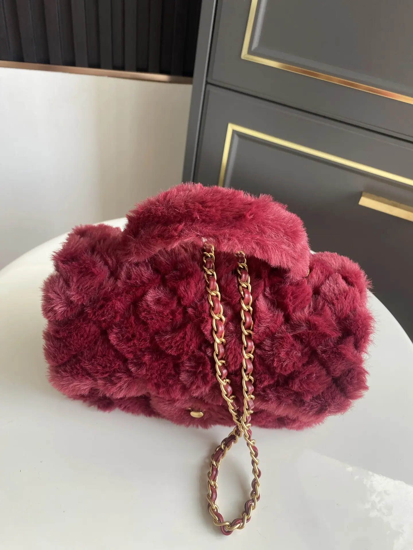 Chanel Mini CF Handle Bag AS2431 Red
