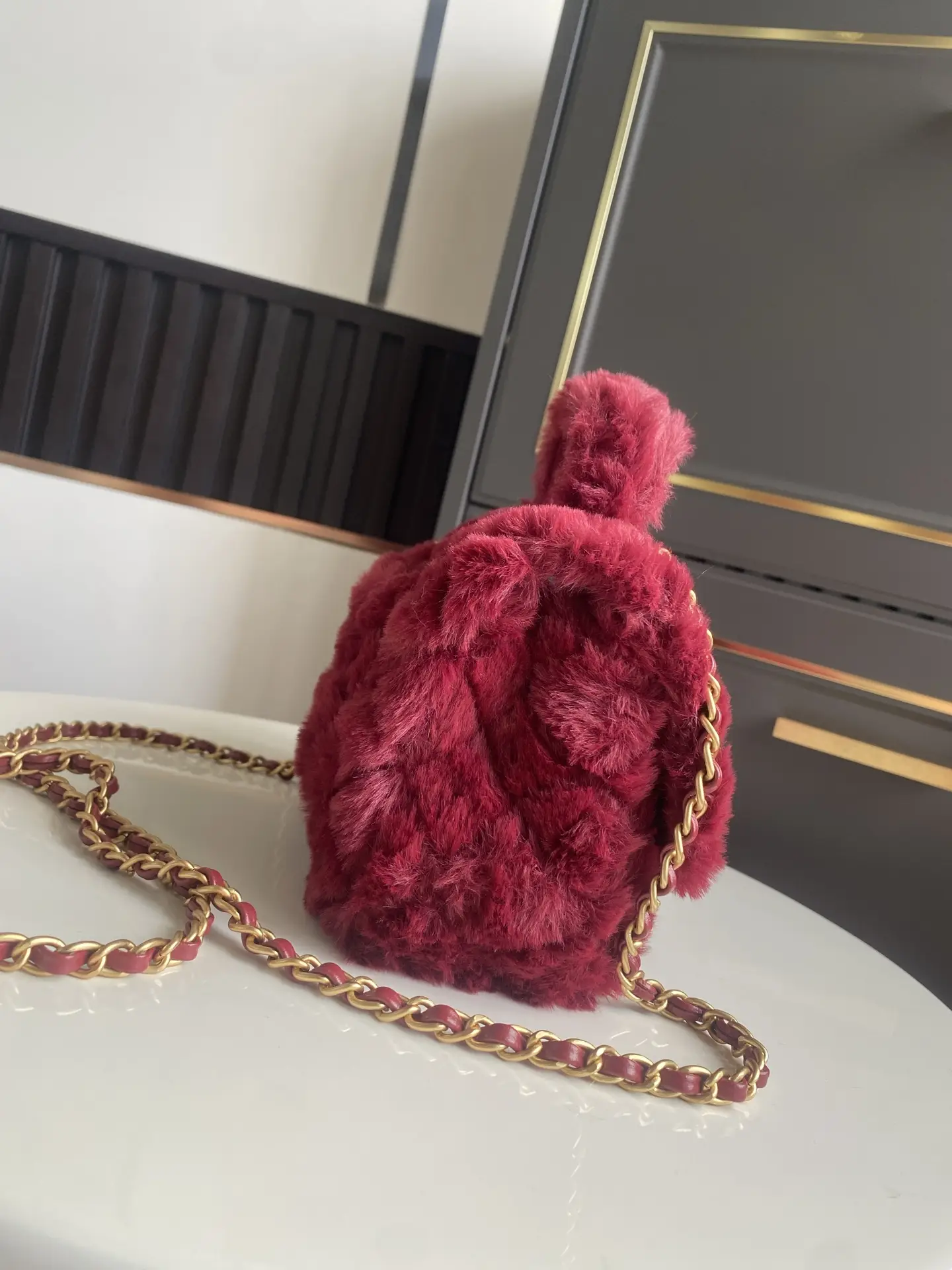 Chanel Mini CF Handle Bag AS2431 Red