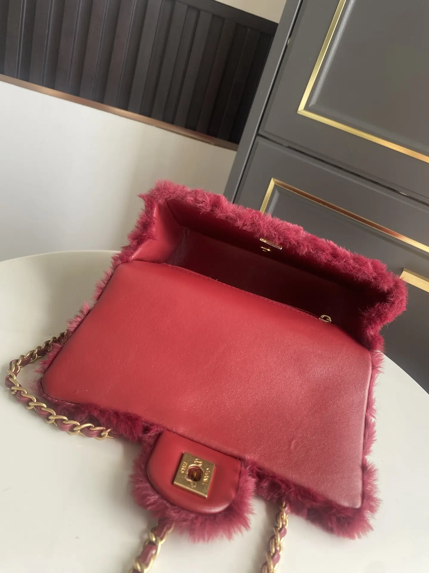 Chanel Mini CF Handle Bag AS2431 Red