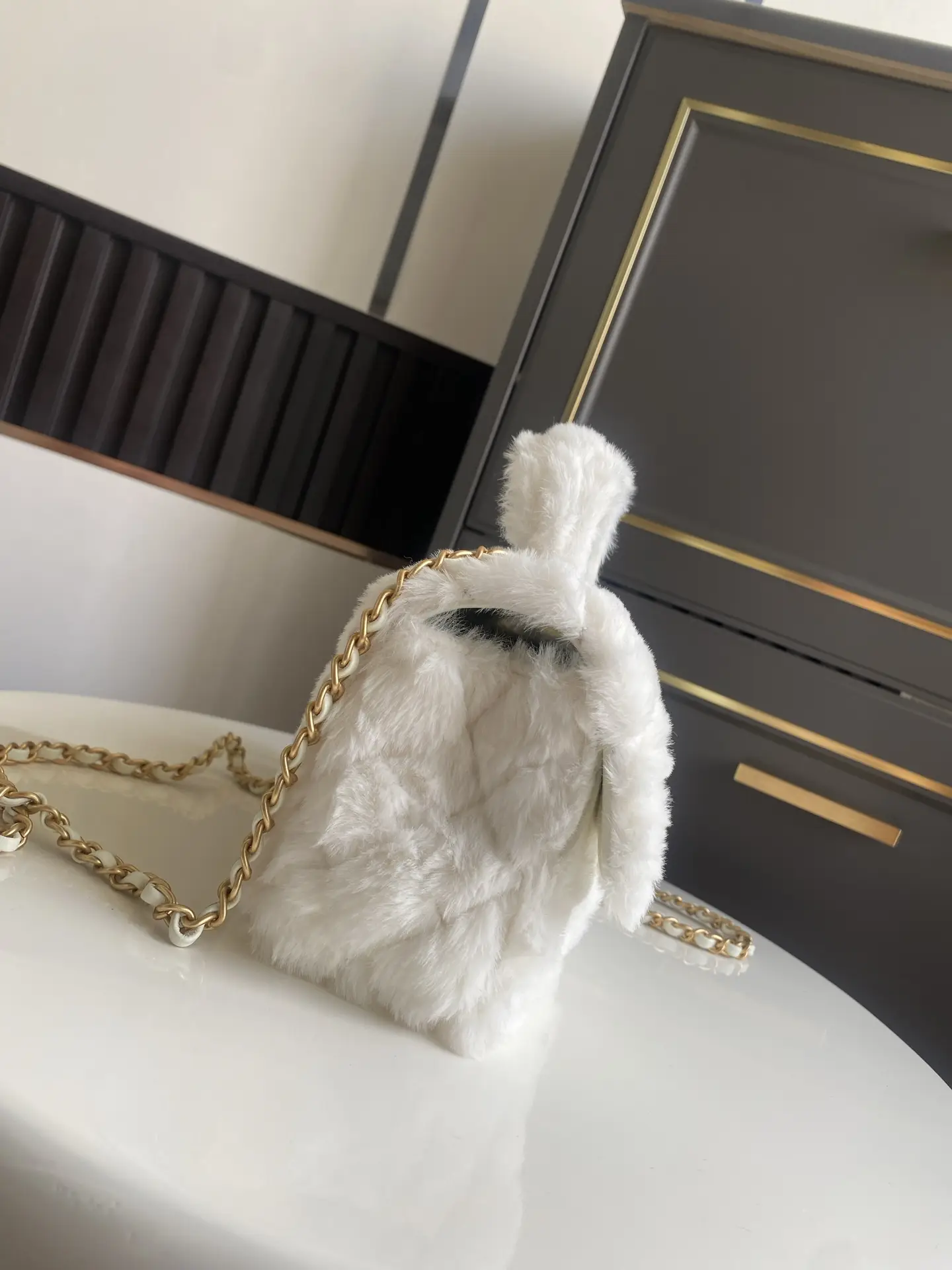 Chanel Mini CF Handle Bag AS2431 White