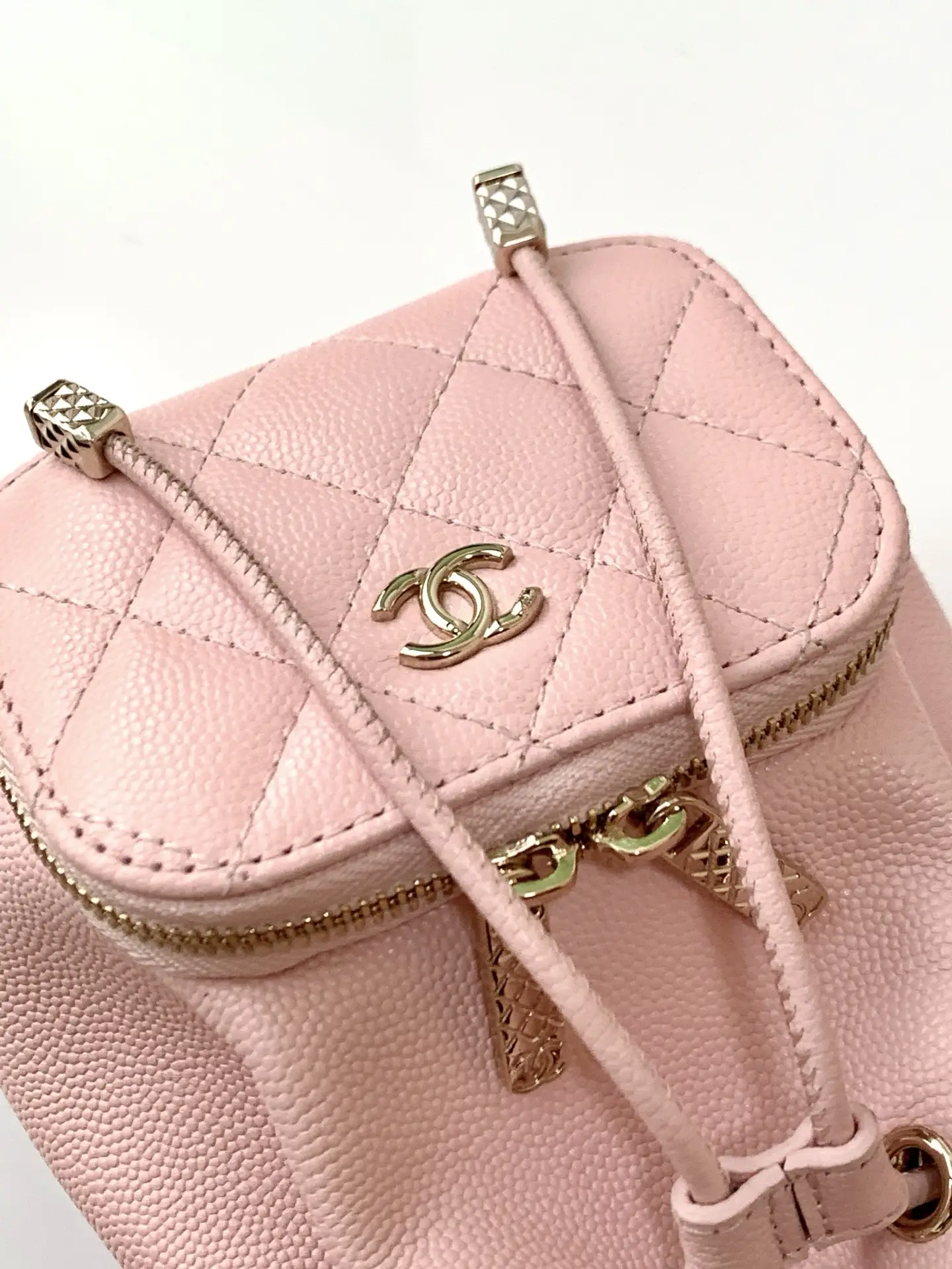 Chanel Mini Drawstring Bucket Bag SP4775 Pink