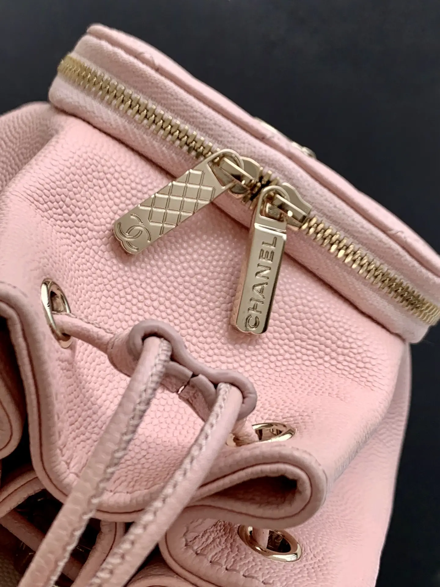 Chanel Mini Drawstring Bucket Bag SP4775 Pink