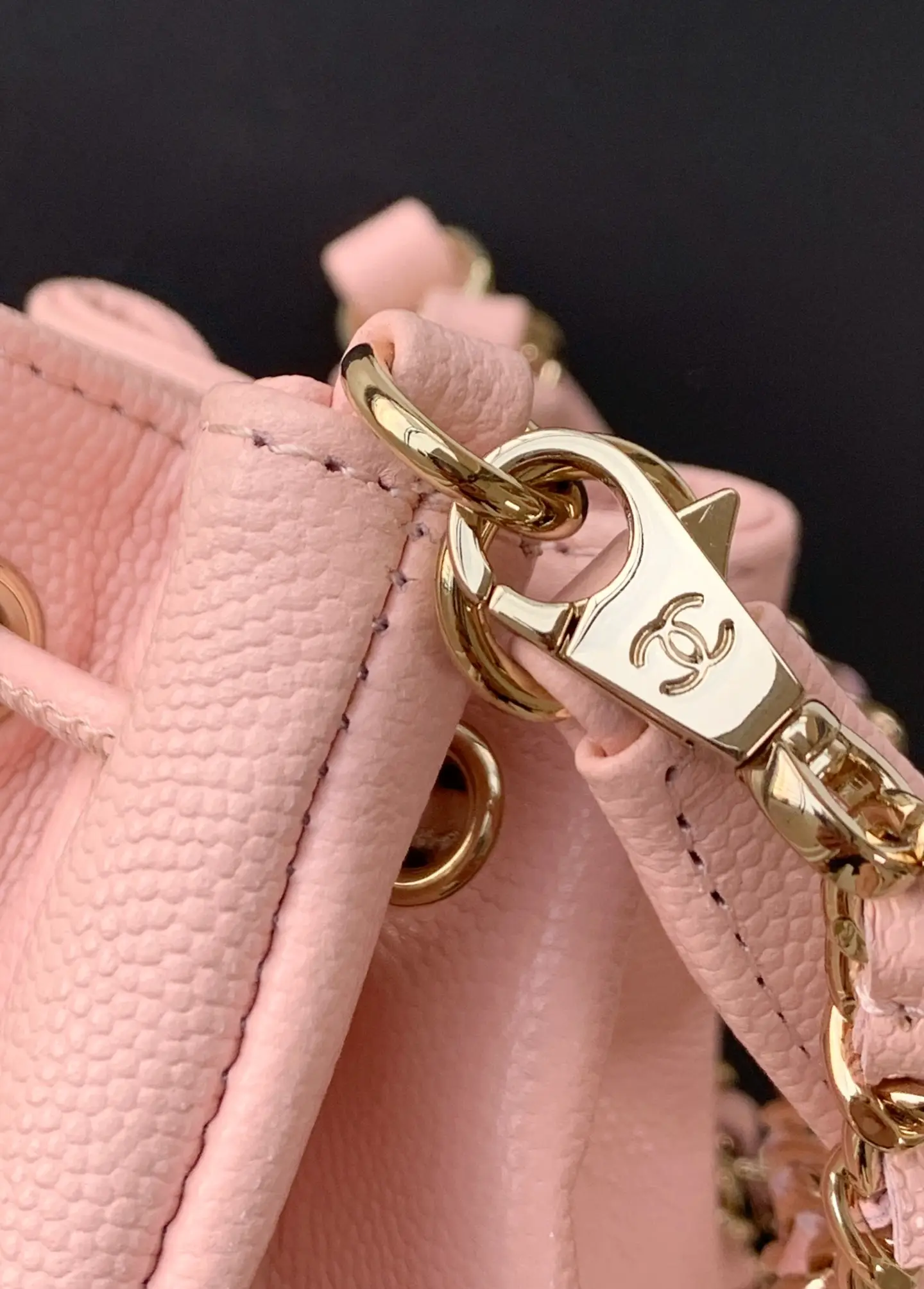 Chanel Mini Drawstring Bucket Bag SP4775 Pink