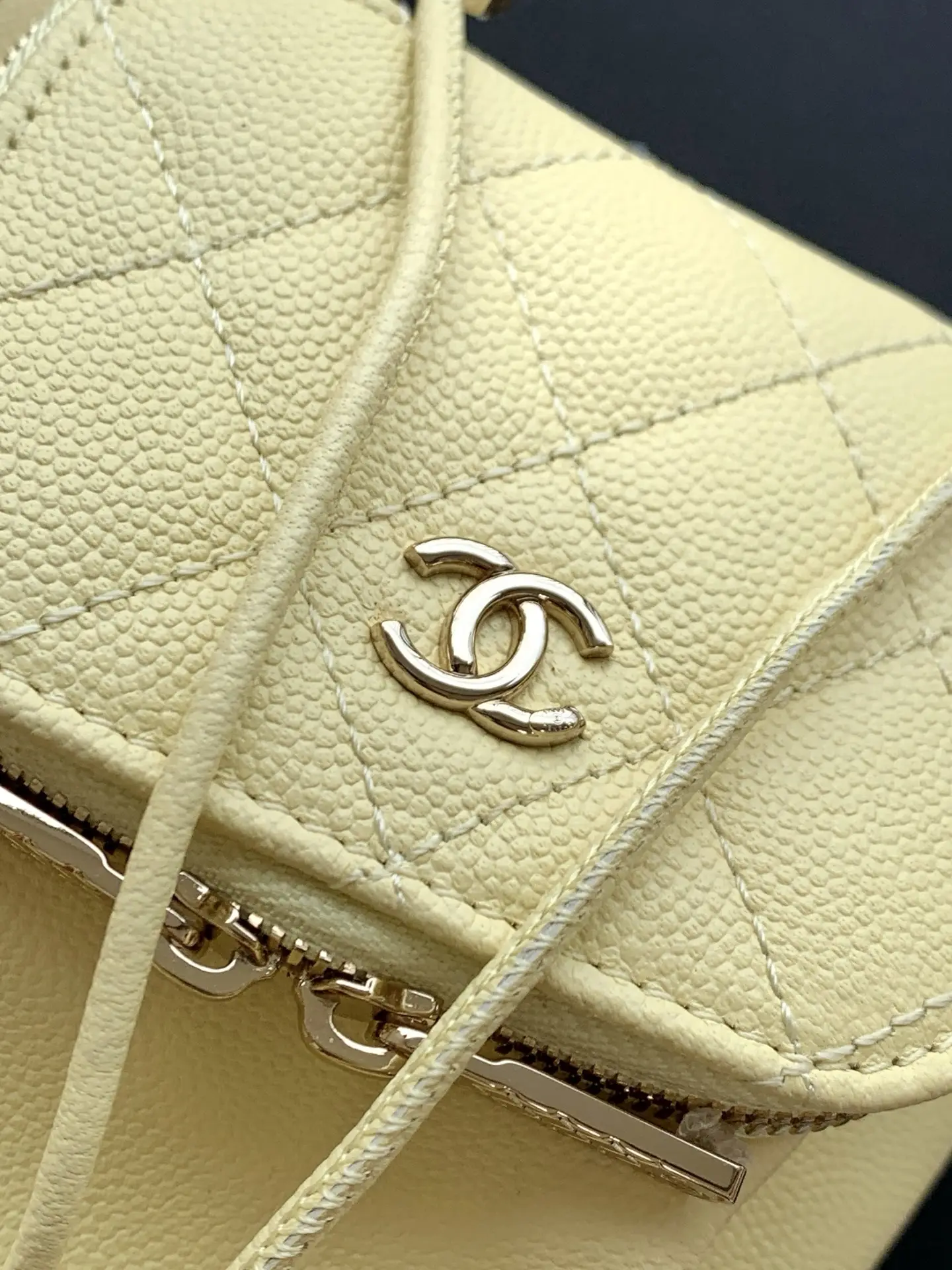 Chanel Mini Drawstring Bucket Bag SP4775 Yellow