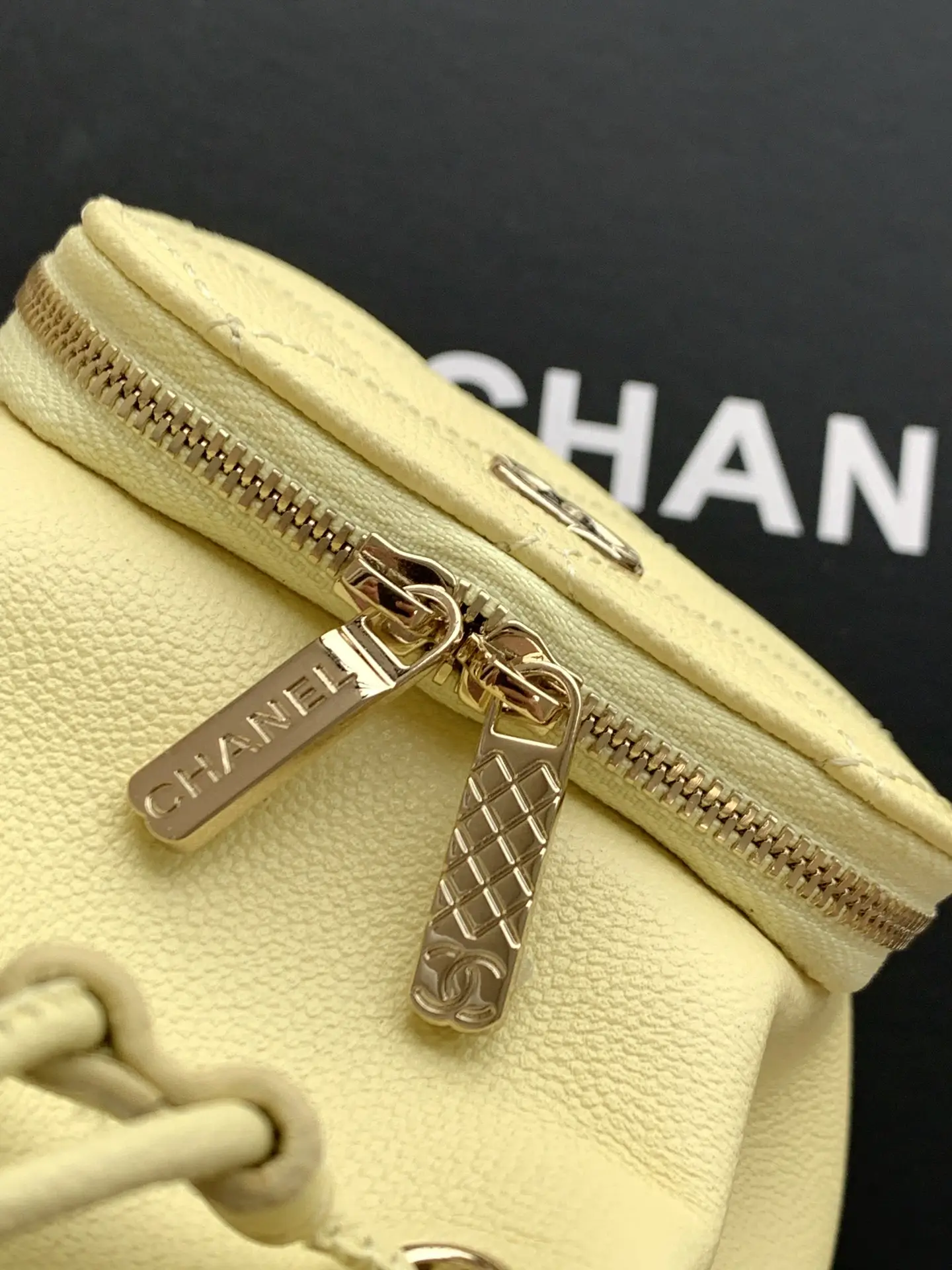 Chanel Mini Drawstring Bucket Bag SP4775 Yellow