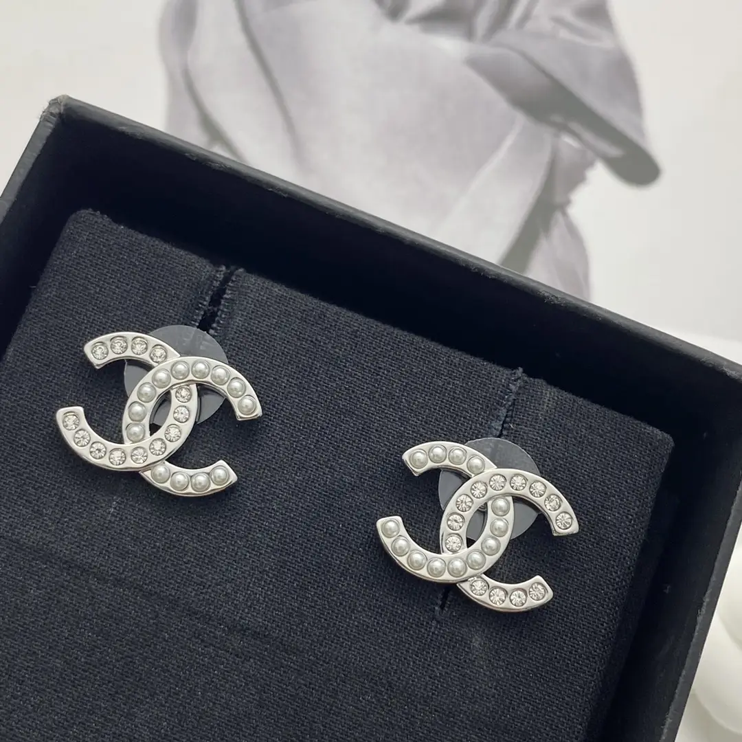 Chanel Pearl and Diamond Earrings