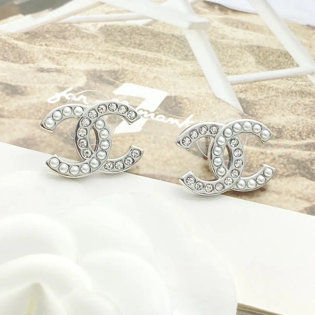 Chanel Pearl and Diamond Earrings