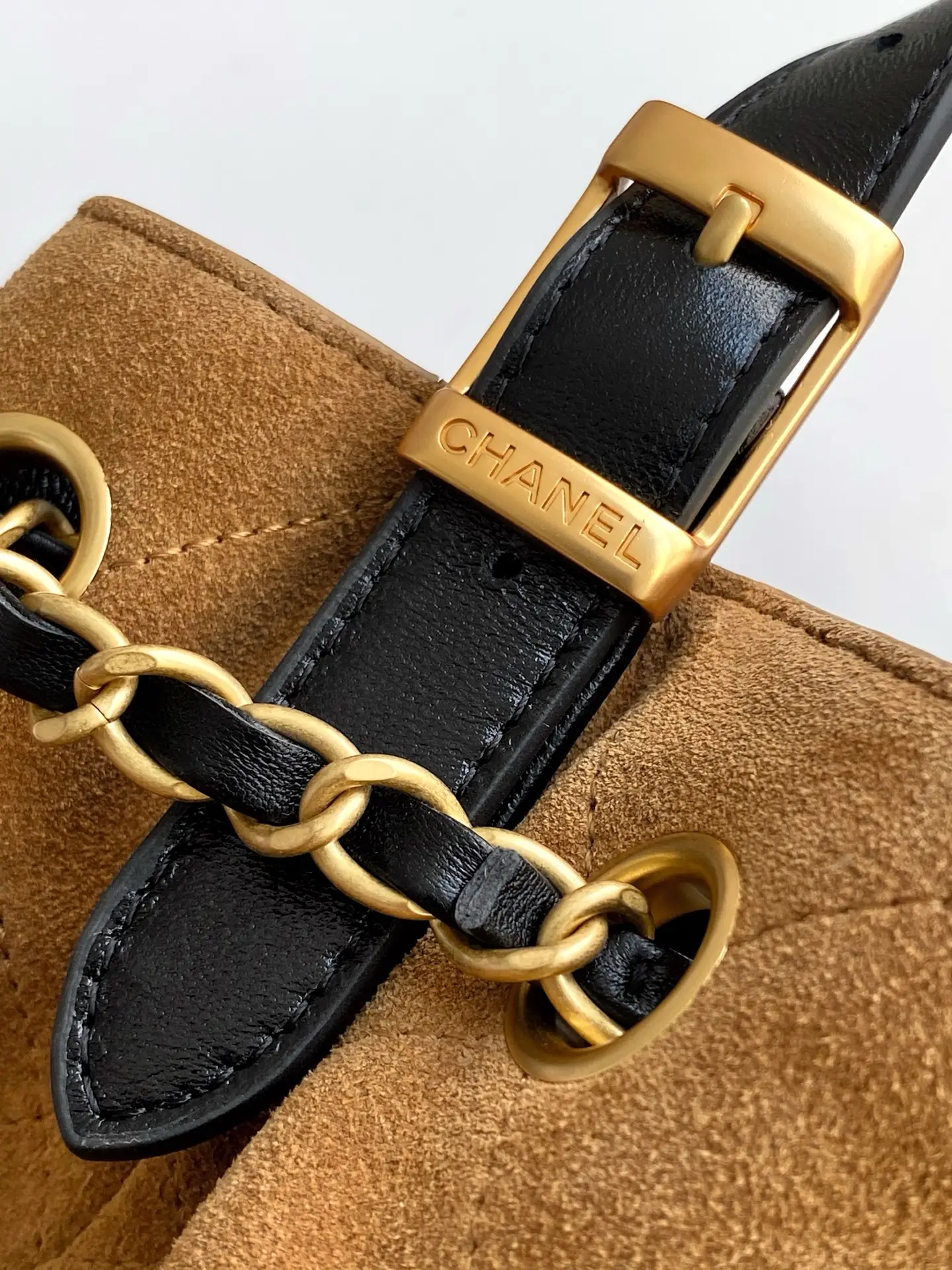 Chanel Shopping Bag Beige & Black