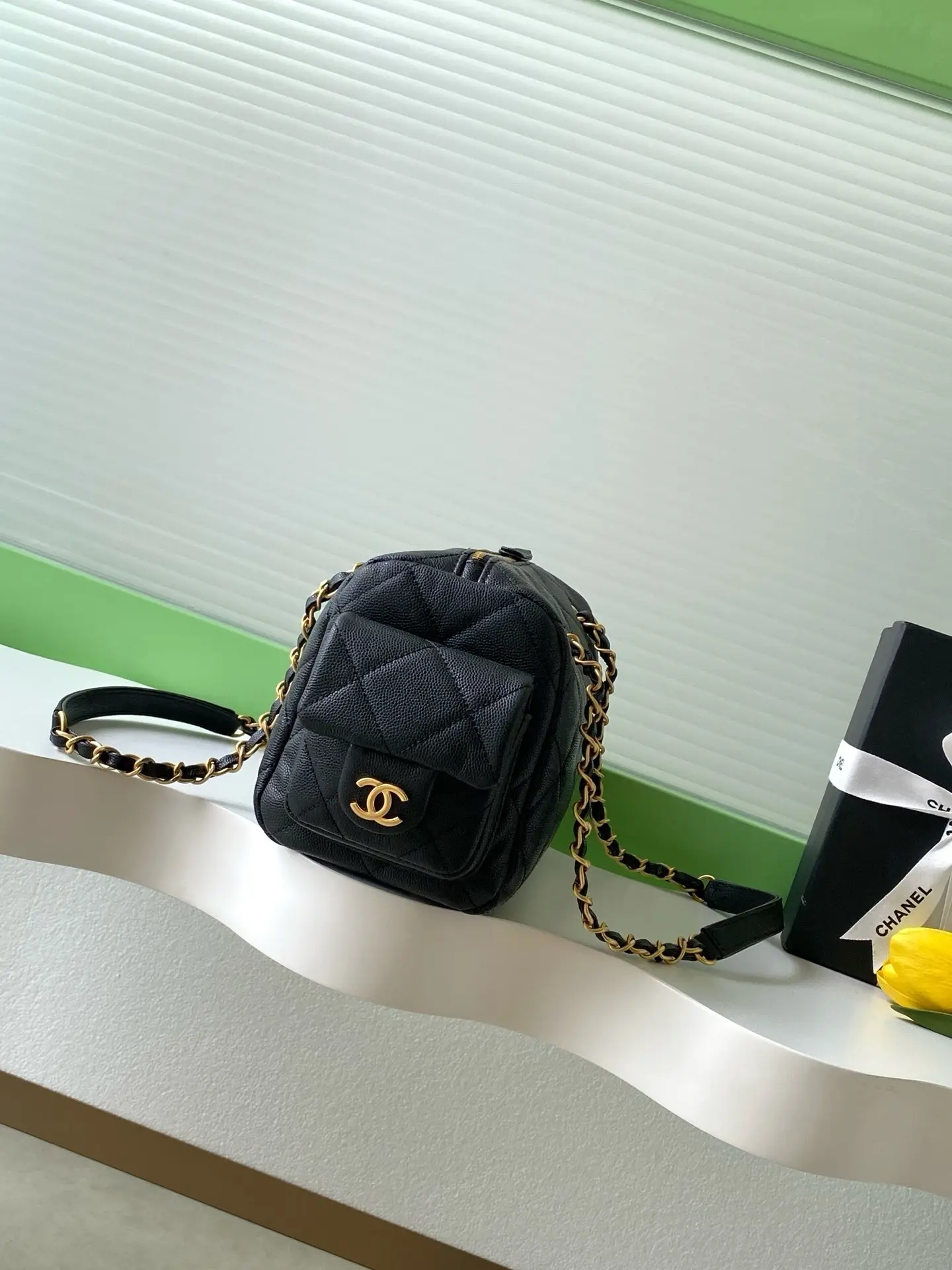 Chanel Small Bowling Bag AS5792 Black