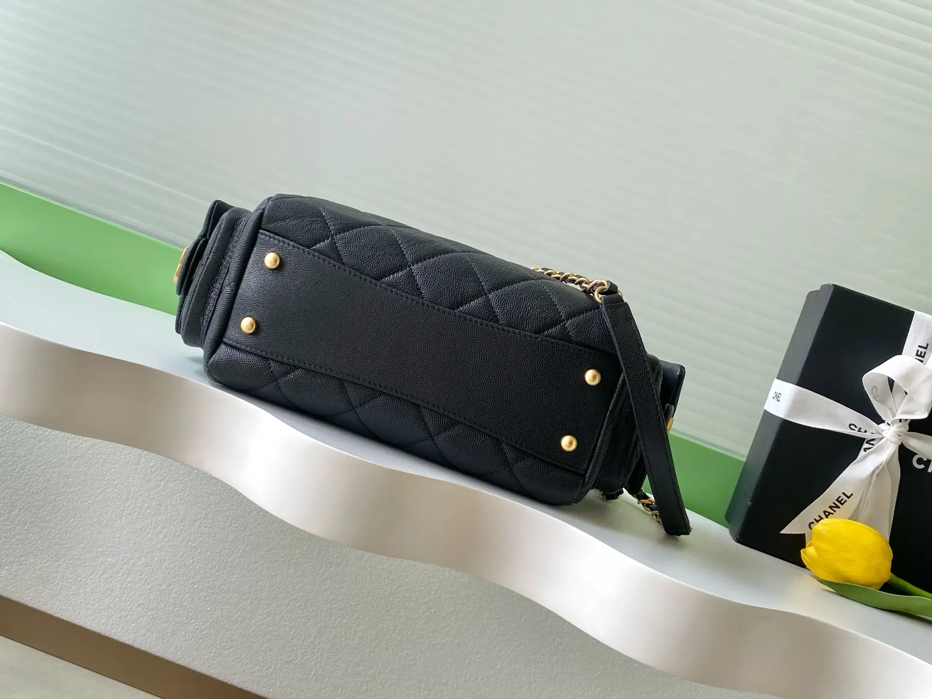 Chanel Small Bowling Bag AS5792 Black