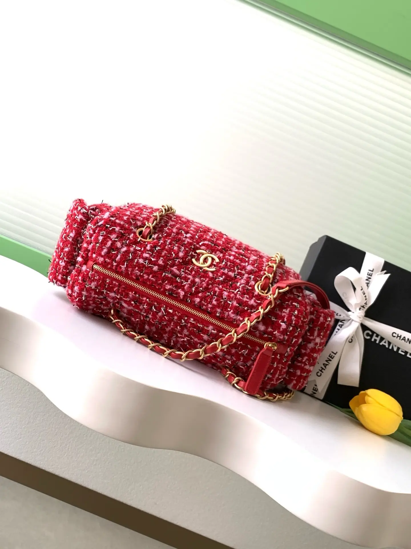 Chanel Small Bowling Bag AS5792 Red