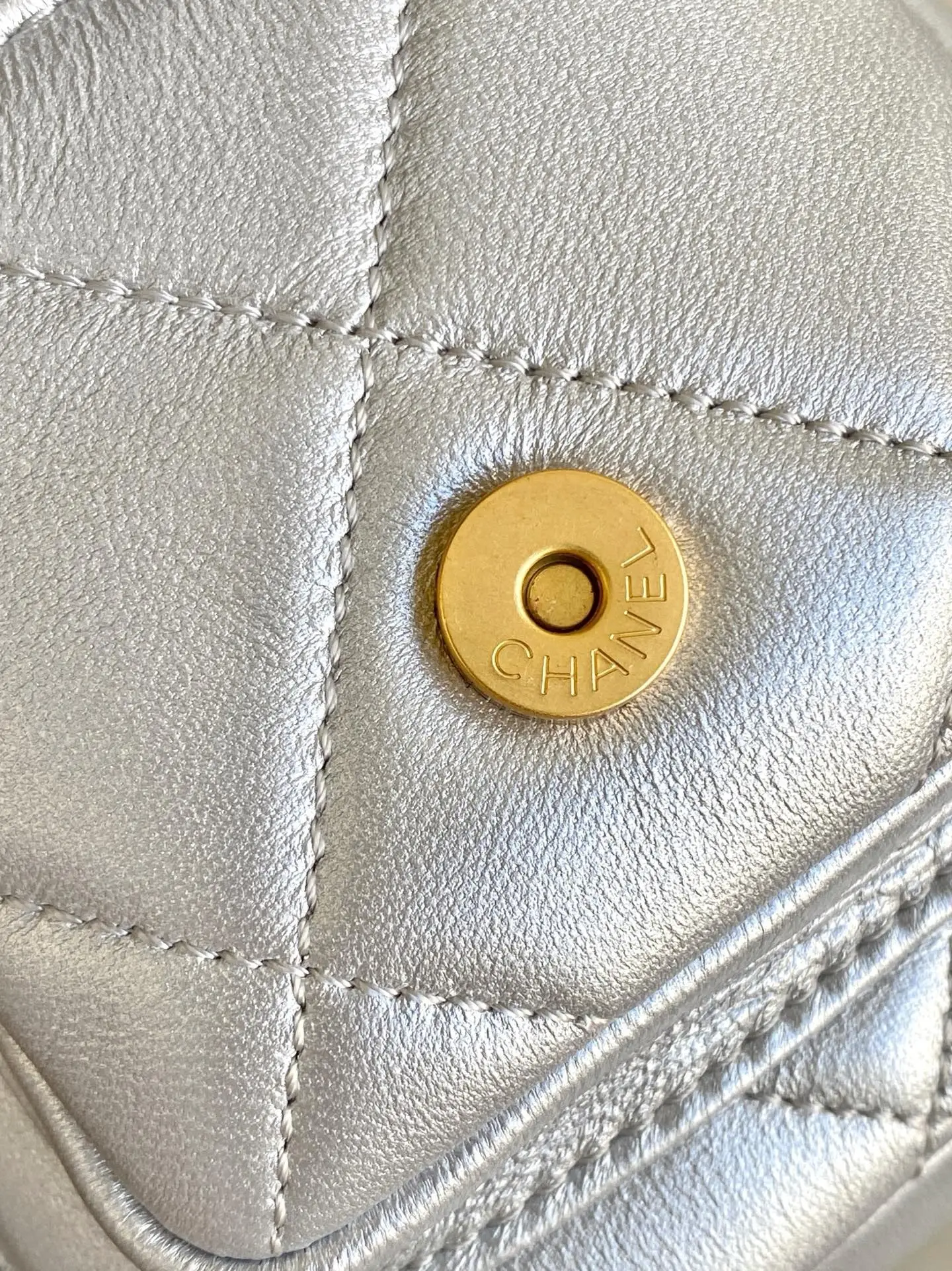 Chanel Small Bowling Bag AS5792 Sliver