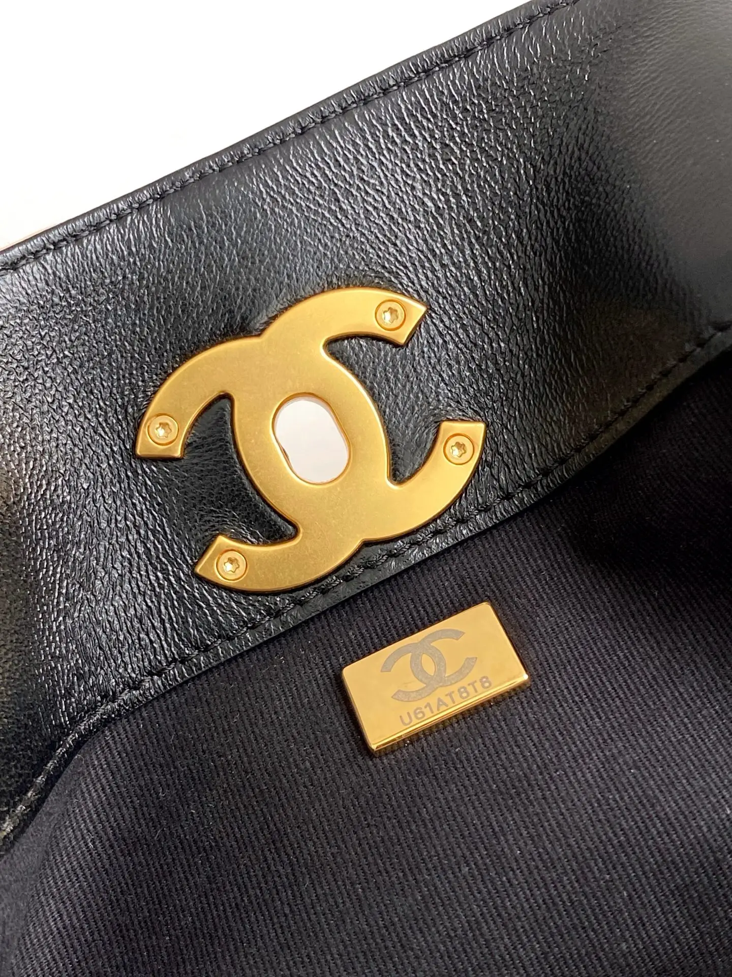 Chanel Small Tote Bag Beige & Black