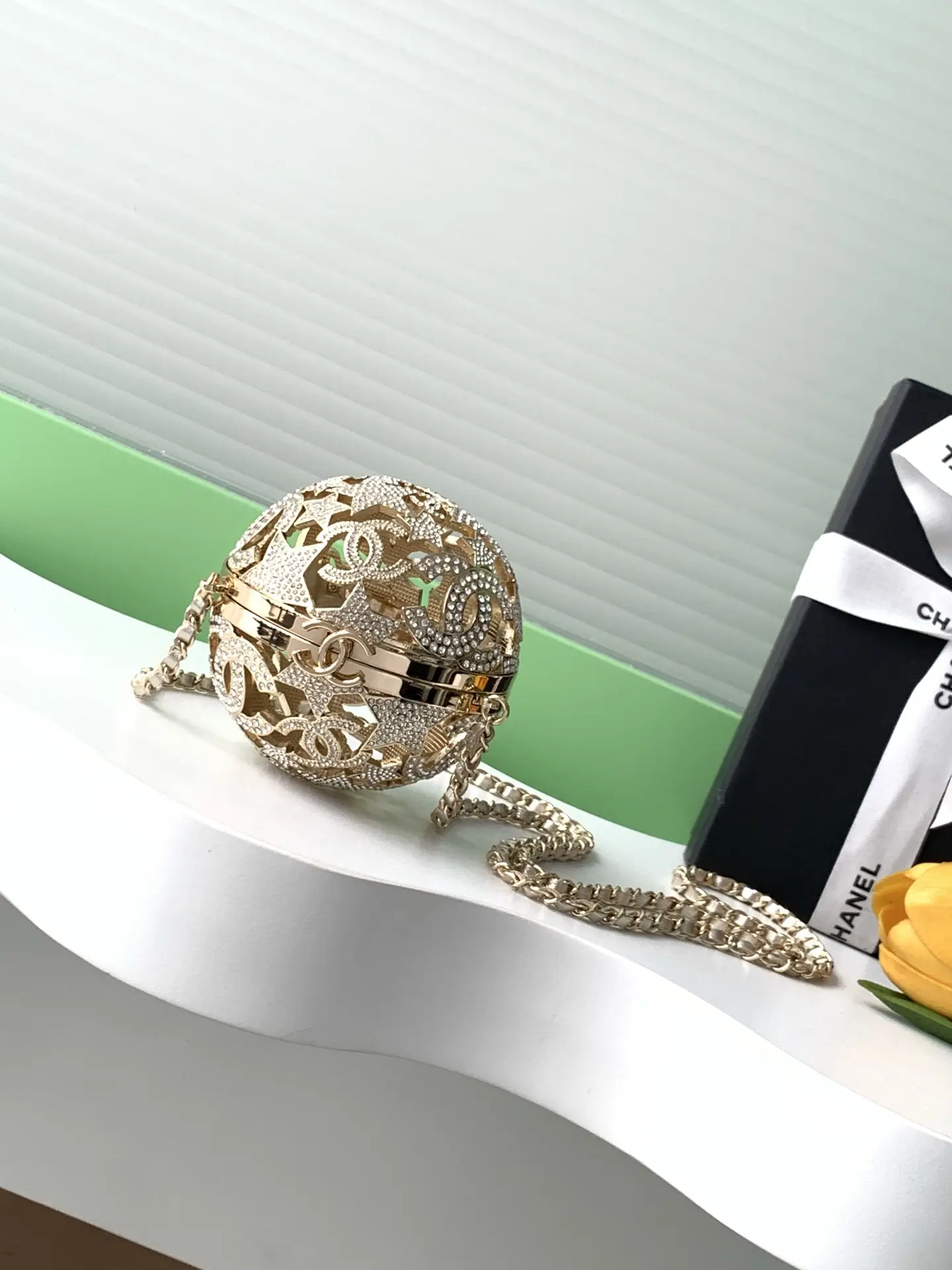 Chanel Star-Shaped Perforated Spherical Bag AS5659