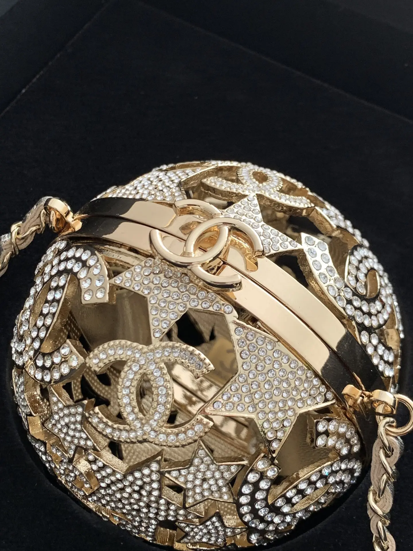 Chanel Star-Shaped Perforated Spherical Bag AS5659