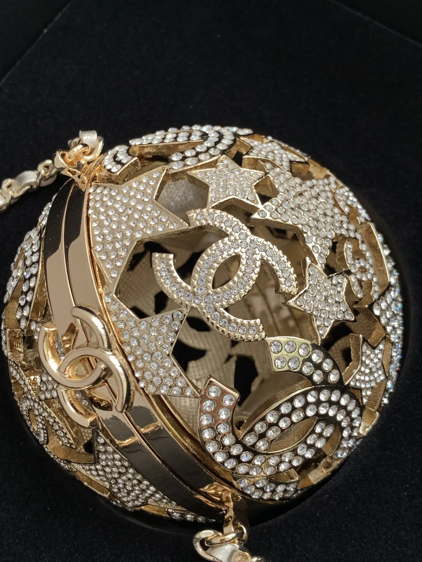 Chanel Star-Shaped Perforated Spherical Bag AS5659