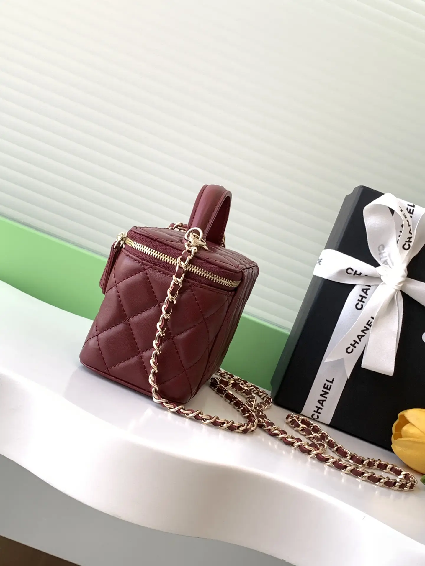 Chanel Top Handle Vanity Case AP4404 Red