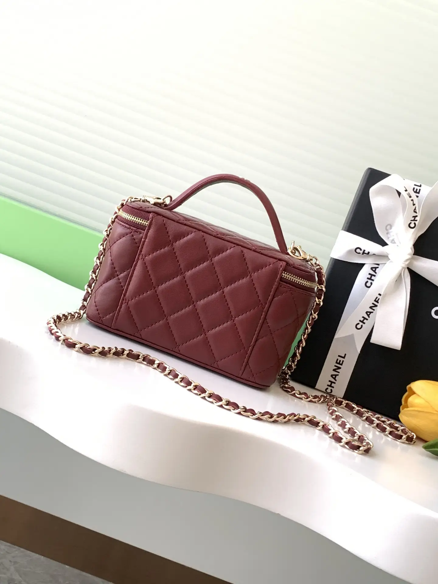 Chanel Top Handle Vanity Case AP4404 Red