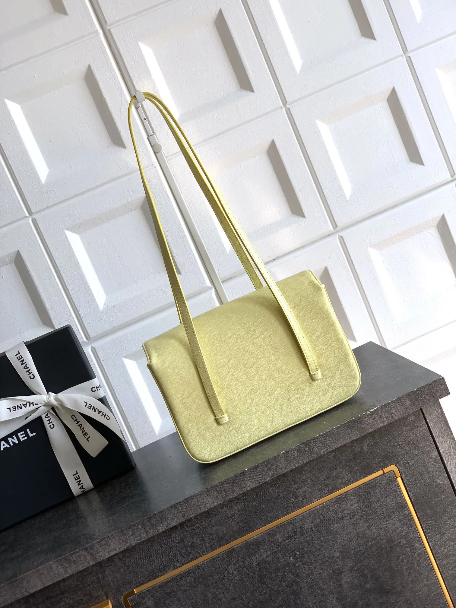 Chanel Vantage Shoulder Bag Yellow