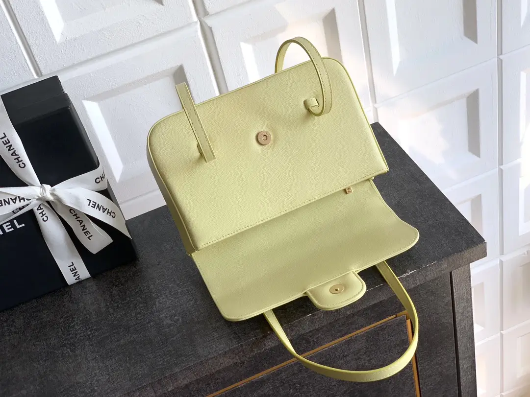 Chanel Vantage Shoulder Bag Yellow
