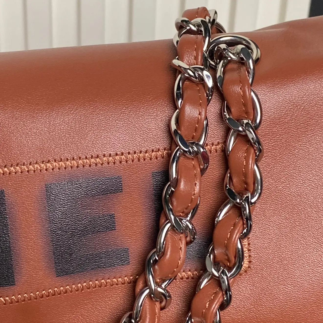 Chanel Vintage Large Tote Bag Brown