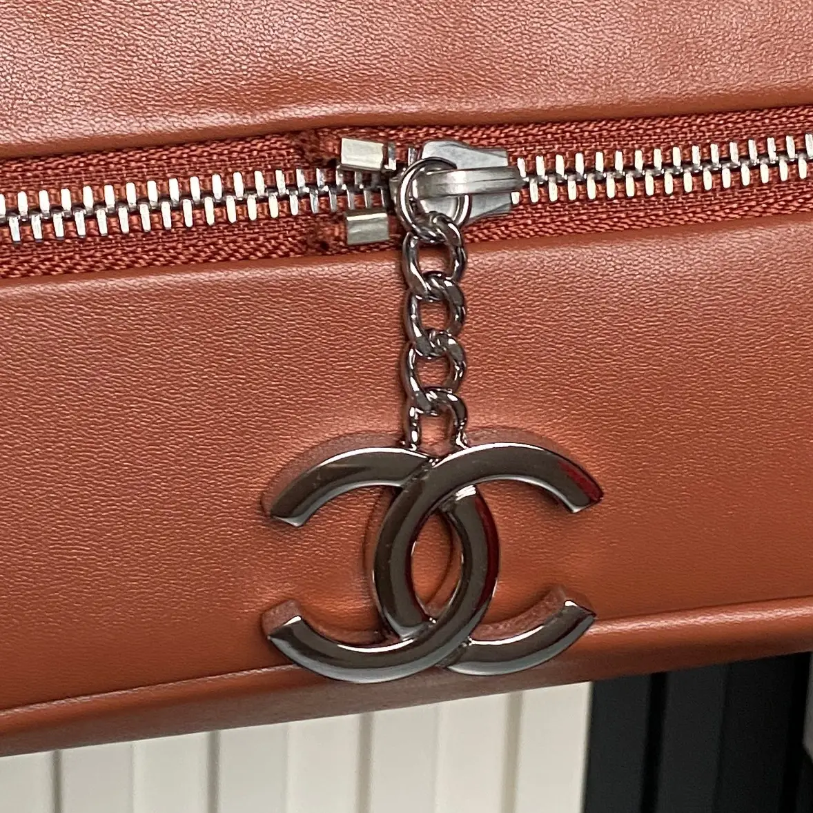 Chanel Vintage Large Tote Bag Brown