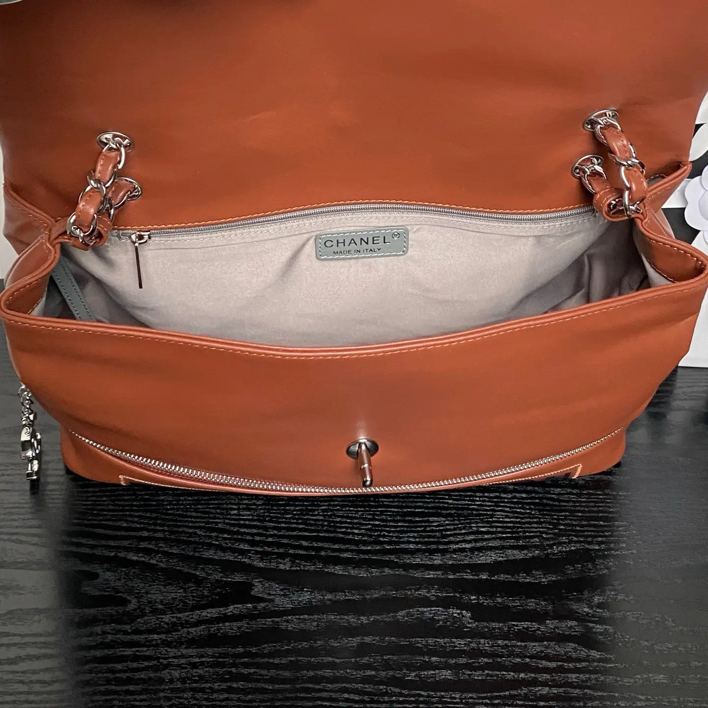 Chanel Vintage Large Tote Bag Brown