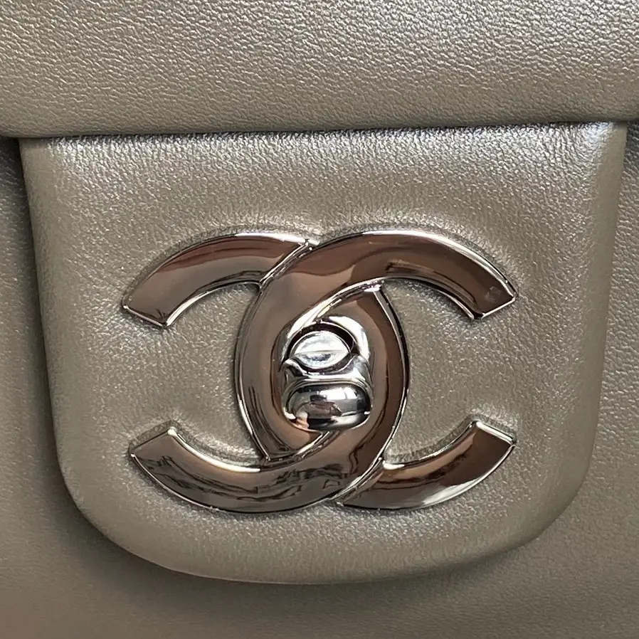 Chanel Vintage Large Tote Bag Gray