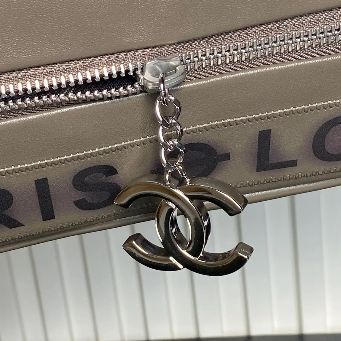 Chanel Vintage Large Tote Bag Gray