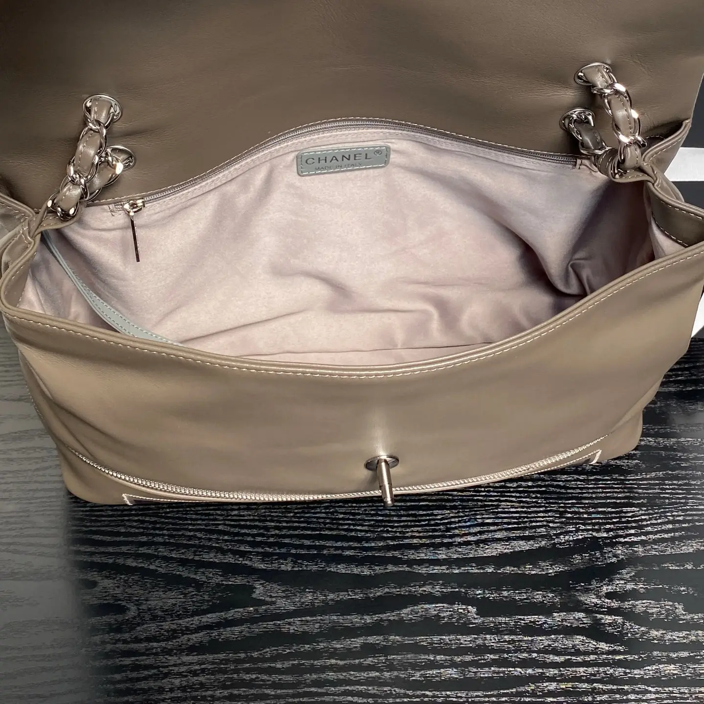 Chanel Vintage Large Tote Bag Gray