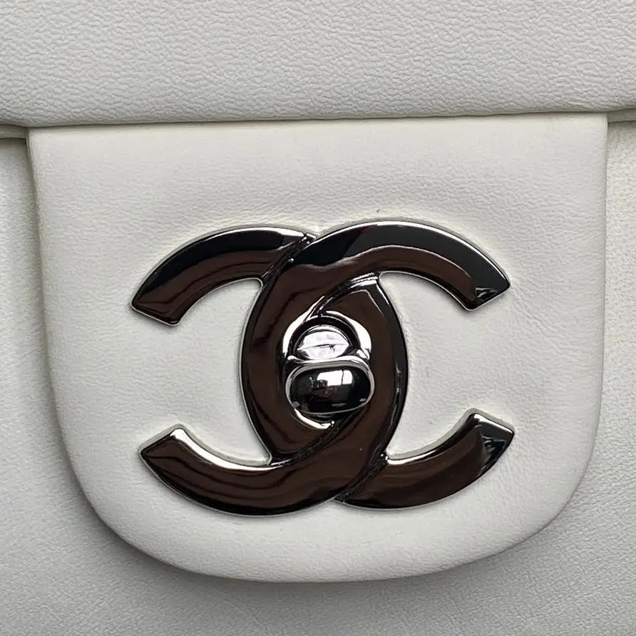 Chanel Vintage Large Tote Bag White