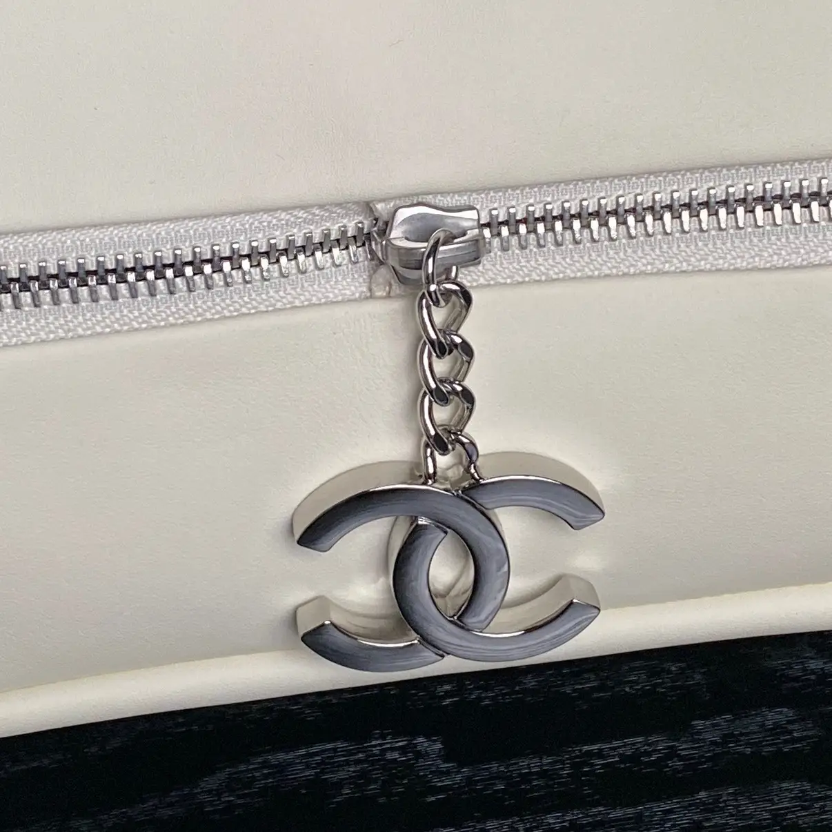 Chanel Vintage Large Tote Bag White