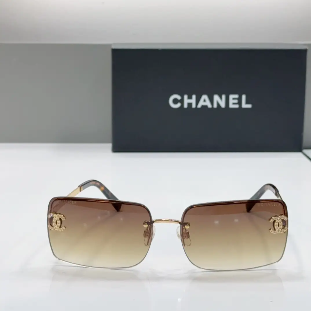 Chanel Vintage-Style Frameless Sunglasses