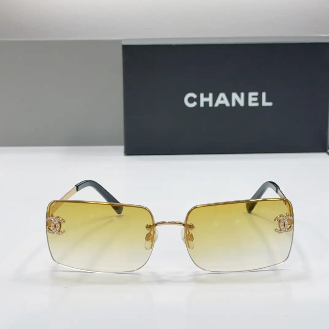 Chanel Vintage-Style Frameless Sunglasses